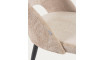 Mael chair black beige chenille | Chairs | ZIPhome.ee image 4