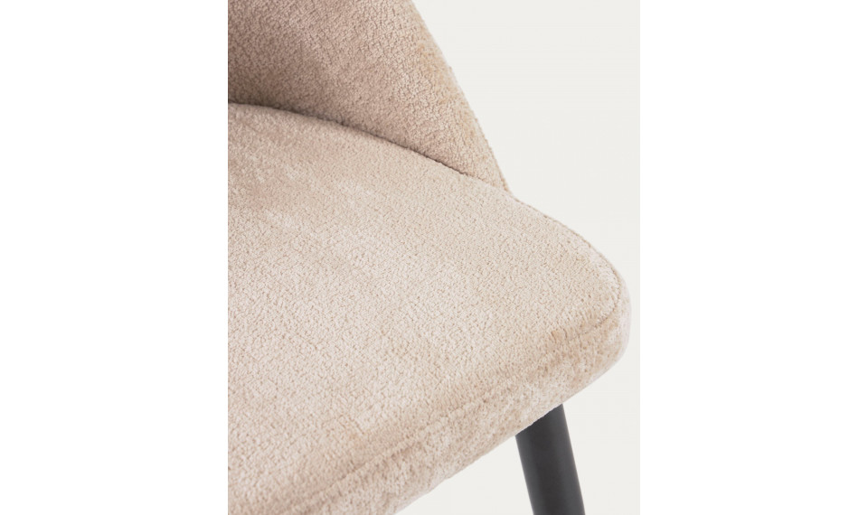 Mael chair black beige chenille | Chairs | ZIPhome.ee image 6