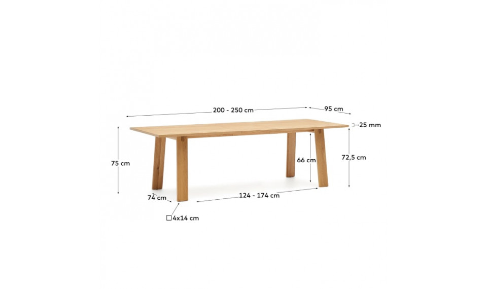 Arlen extendible table oak | Tables | ZIPhome.ee image 2