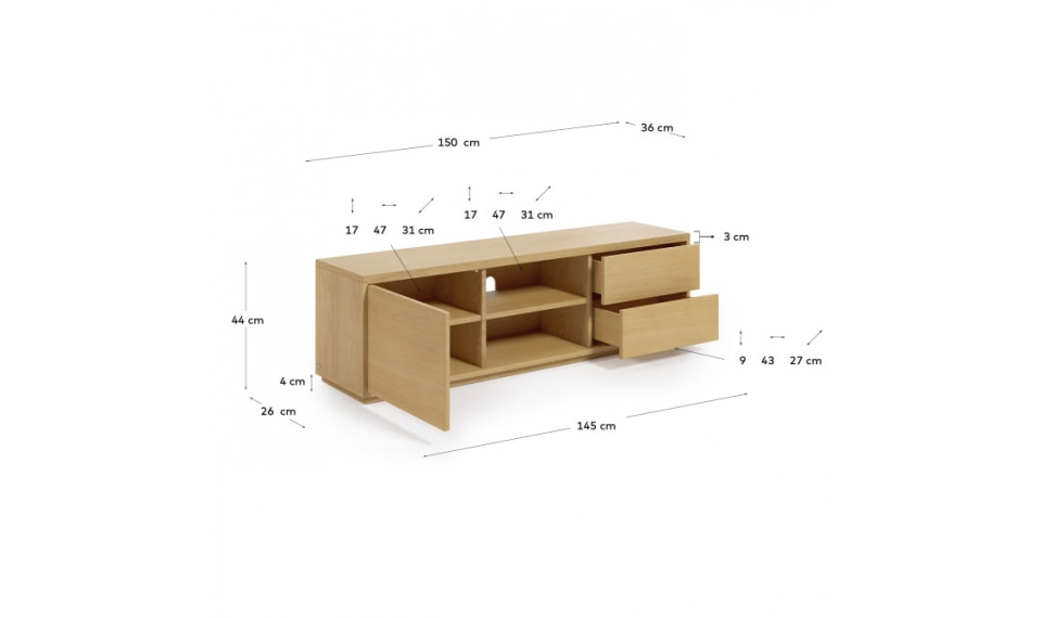 Abilen TV alus 150 cm tamm | TV alused | ZIPhome.ee pilt 2