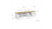Abilen TV alus 200 cm valge | TV alused | ZIPhome.ee pilt 3