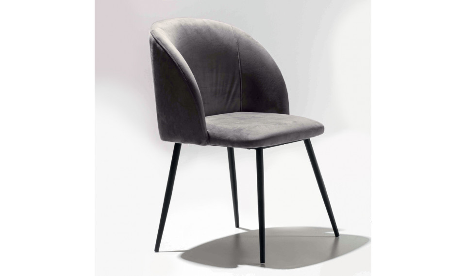 PIGALLE UNO  tool Velutto Antracite | La Seggiola | ZIPhome.ee image 1