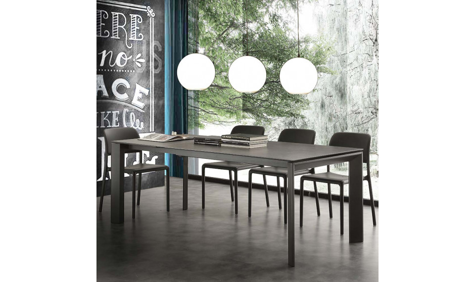 CERAMIQUE pikendatav laud 140/200x90 GRAFFITE BROWN | La Seggiola | ZIPhome.ee pilt 1