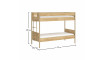 MOCHA LINE BUNK BED (90x200 cm) | 100% laatu MOCHA LINE BUNK BED (90x200 cm) | Mocha | ZIPhome.ee kuva 3