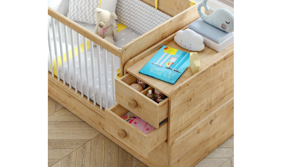 Mocha beebivoodi-transformer (70x115-70x160 cm) | Mocha Baby | ZIPhome.ee pilt 6