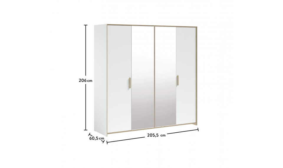 MODERA 4 ustega riidekapp | Modera | ZIPhome.ee kuva 5