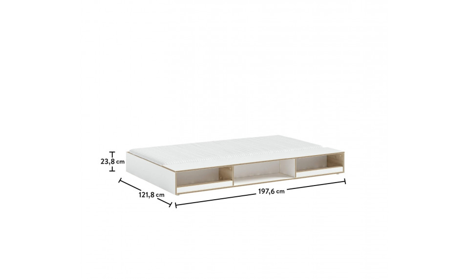 MODERA lastevoodi pesukast või liisavoodi riiulidega (90X190 cm) | Modera | ZIPhome.ee image 5