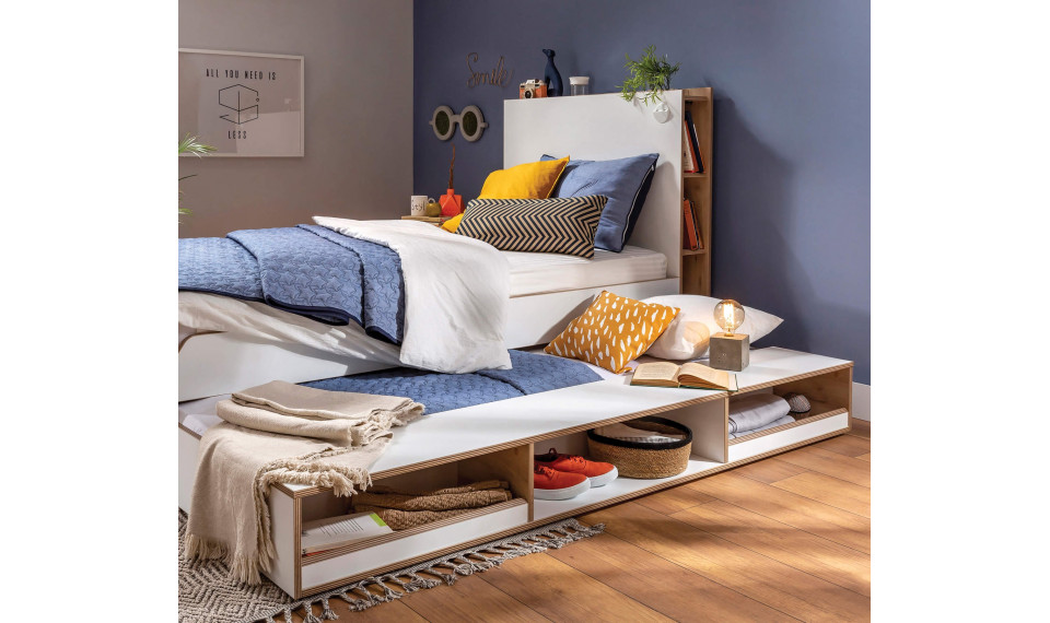 MODERA lastevoodi pesukast või liisavoodi riiulidega (90X190 cm) | Modera | ZIPhome.ee image 2