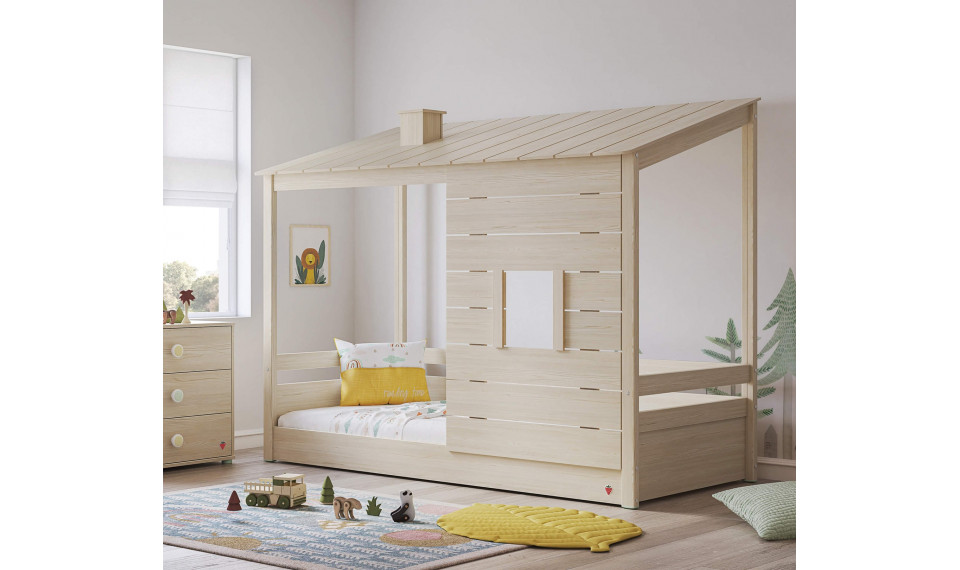 MONTES NATURAL BED WITH WOODEN ROOF | Montes Natural | ZIPhome.ee image 2