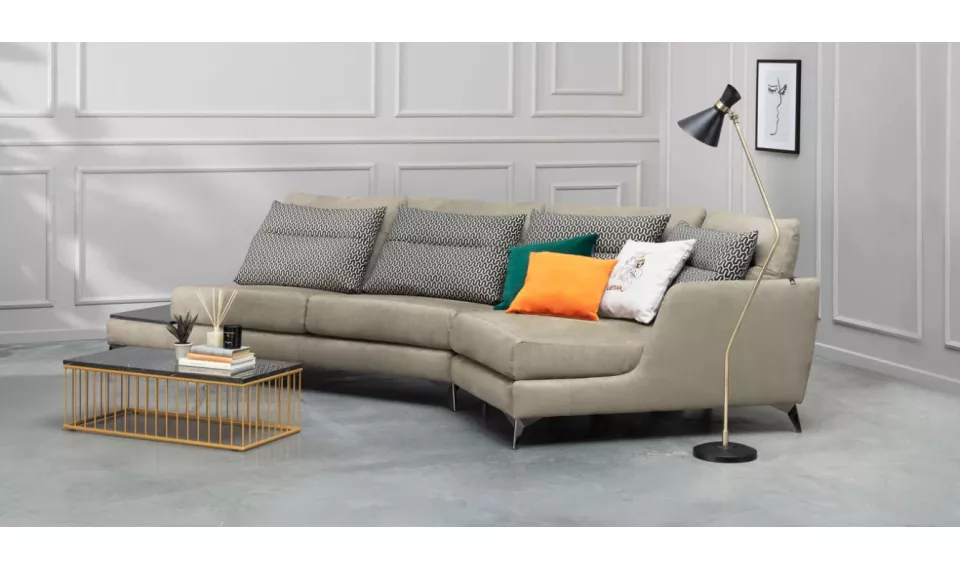 VYTIS corner sofa with shelf | L-Sohvat Magres | ZIPhome.ee kuva 1