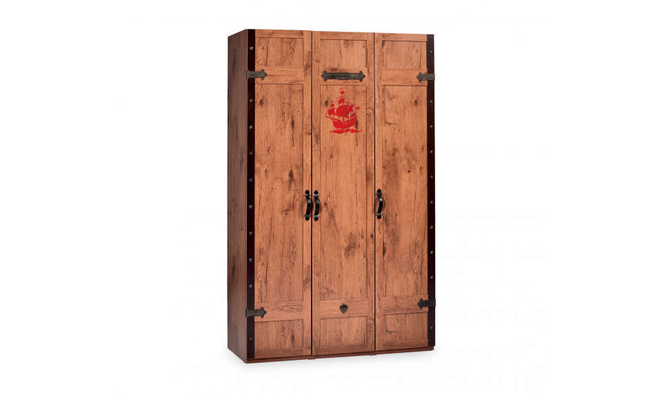 PIRATE 3-ukseline riidekapp | Laste riidekapid | ZIPhome.ee pilt 1
