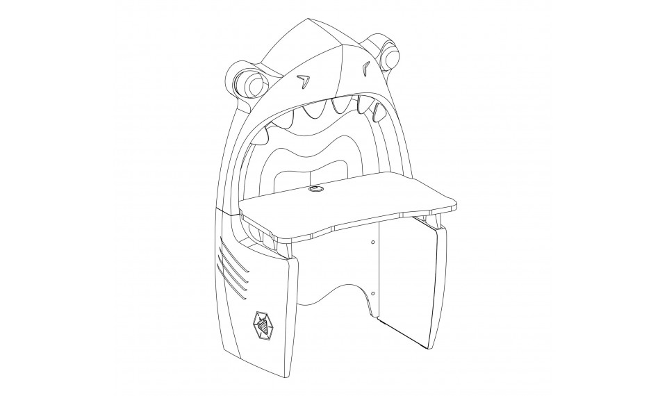 PIRATE SHARK kirjutuslaud | Pirate | ZIPhome.ee изображение 5