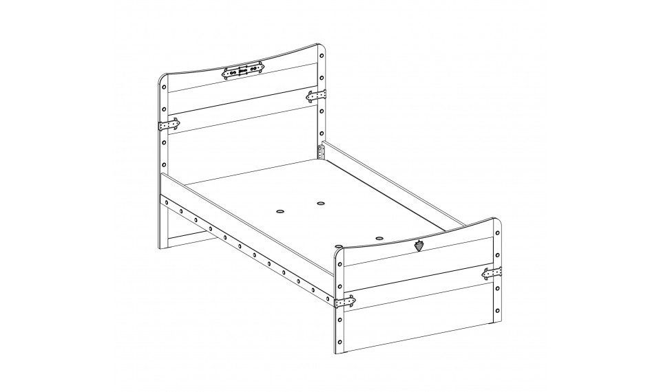 PIRATE BED (120x200 cm) | Pirate | ZIPhome.ee kuva 3