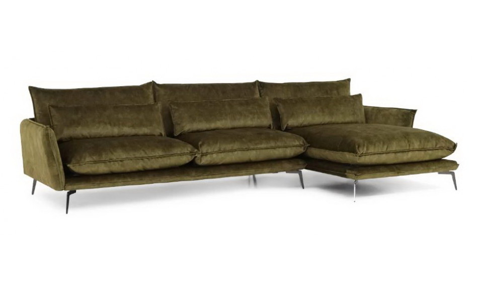 SKYE 2,5PL-DSR nurgadiivan paremnurk 300x165cm OLIVE | Collection PRIMAVERA | ZIPhome.ee kuva 1