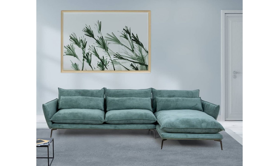 SKYE 3PL-DR nurgadiivan paremnurk 340x165cm MINT | Kollektsioon PRIMAVERA | ZIPhome.ee pilt 1
