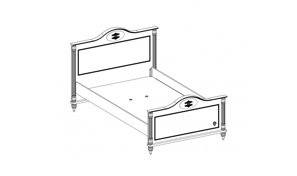 ROMANTIC BED (120x200 cm) | Romantic | ZIPhome.ee kuva 3