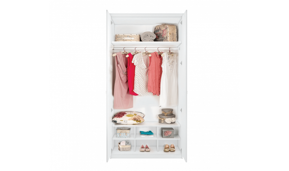WHITE 2-ukse kappi riiul | Romantica | ZIPhome.ee pilt 2