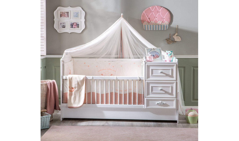 ROMANTICA beebivoodi-transformer (75x160 cm) | Romantica Baby | ZIPhome.ee pilt 2