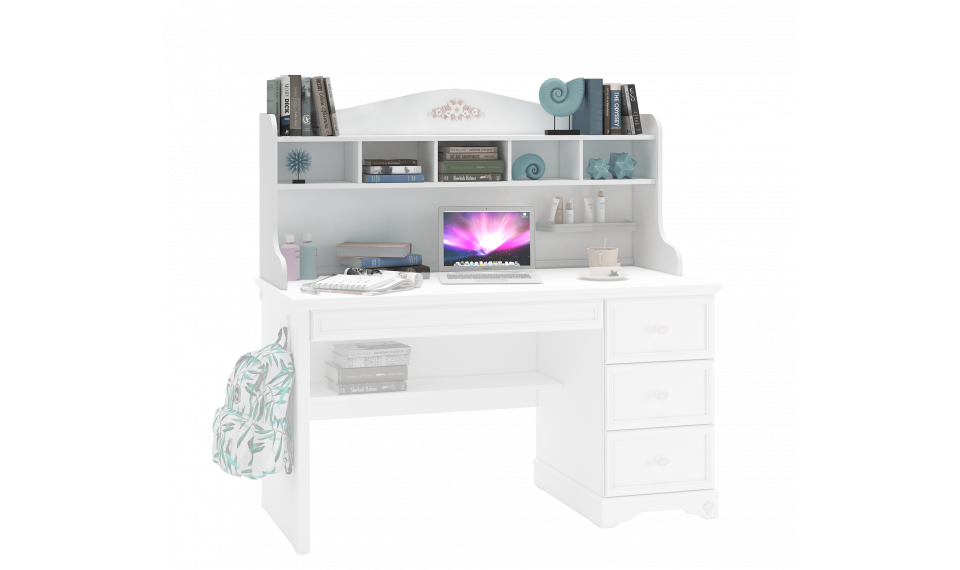 RUSTIC WHITE kirjutuslaua riiul | Rustic White | ZIPhome.ee pilt 1