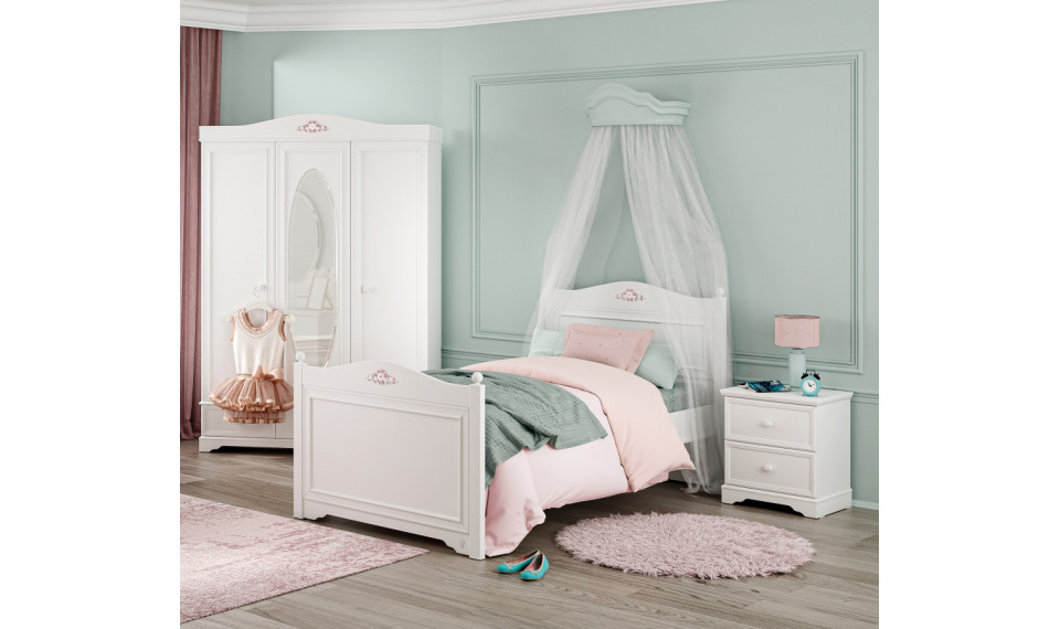 RUSTIC WHITE voodi 100x200 | Rustic White | ZIPhome.ee pilt 3