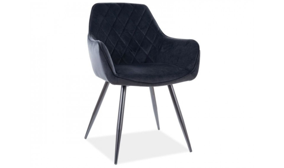 LINEA Chair VELVET BLUVEL19 Black | Chairs | ZIPhome.ee image 1