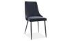 PIANO B Chair Velvet BLUVEL 19 Black | 100% Quality PIANO B Chair Velvet BLUVEL 19 Black | Chairs | ZIPhome.ee image 1
