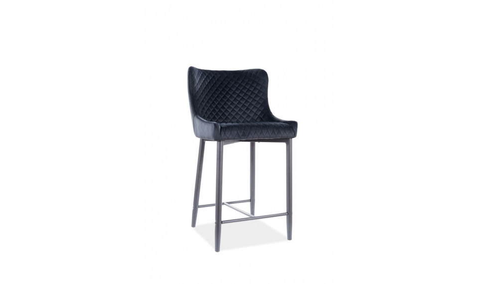 COLIN B H-2 Baaripukk VELVET BLUVEL19 Must | Toolid ja tugitoolid | ZIPhome.ee image 1