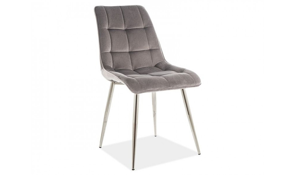 CHIC Стул CHROM VELVET BLUVEL 14 Серый | Стулья | ZIPhome.ee изображение 1