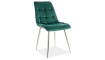 CHIC Стул CHROM VELVET BLUVEL 78 Зеленый | Стулья | ZIPhome.ee изображение 1