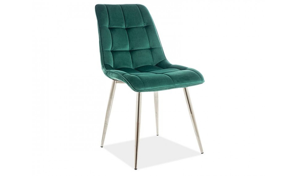 CHIC Стул CHROM VELVET BLUVEL 78 Зеленый | Стулья | ZIPhome.ee изображение 1