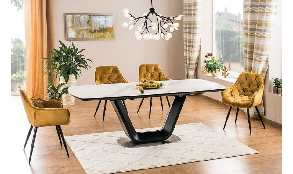 ARMANI CERAMIC Must Pikendatav söögilaud | Lauad | ZIPhome.ee pilt 1