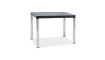 DAMAR II 100 söögilaud, Kroom/must | Lauad | ZIPhome.ee изображение 1