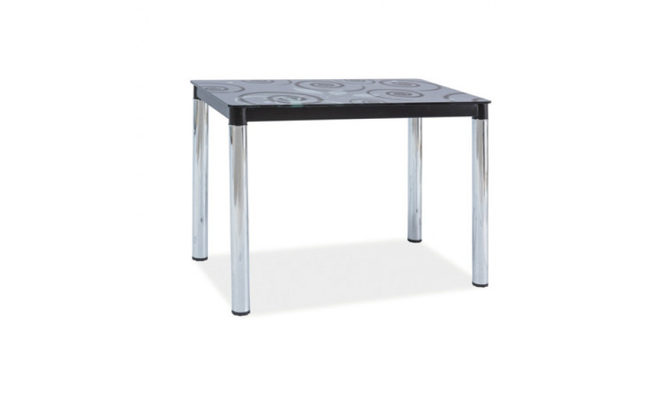 DAMAR II 100 söögilaud, Kroom/must | Lauad | ZIPhome.ee изображение 1