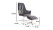 Armchair ADAMS VELVET BLUVEL 14 grey | 100% Quality Armchair ADAMS VELVET BLUVEL 14 grey | Armchairs | ZIPhome.ee image 5