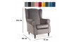 Armchair BARON VELVET BLUVEL 14 grey | 100% laatu Armchair BARON VELVET BLUVEL 14 grey | Pehmustetut huonekalut | ZIPhome.ee kuva 3