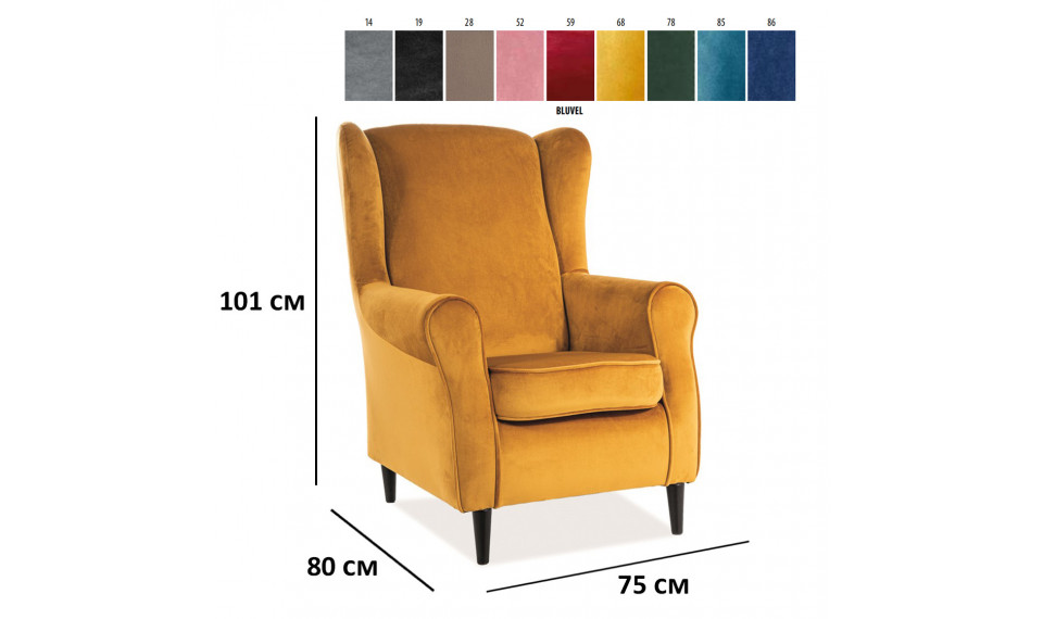 Tugitool BARON VELVET BLUVEL  68 karri | Toolid ja tugitoolid | ZIPhome.ee pilt 3