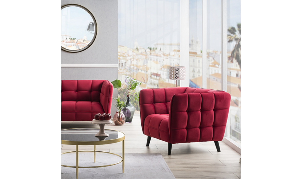 Tugitool CASTELLO 1, VELVET  BLUVEL 59 bordoo | Toolid ja tugitoolid | ZIPhome.ee pilt 3