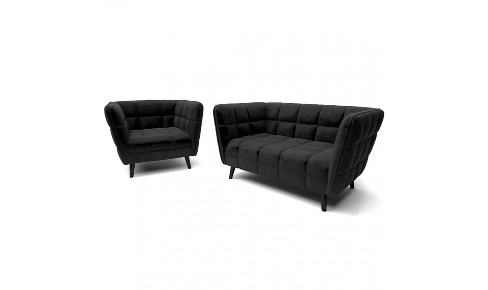 Sofa CASTELLO 3, BLUVEL 19 black | Sofas | ZIPhome.ee image 2