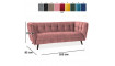 Sofa CASTELLO 3, BLUVEL 52 antique rose | 100% Quality Sofa CASTELLO 3, BLUVEL 52 antique rose | Sofas | ZIPhome.ee image 3