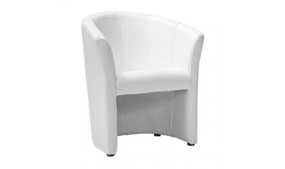Armchair TM-1, EK-26 white, eco leather | Chairs and swivel chairs | ZIPhome.ee image 1