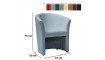 Armchair TM-1, EK-8 grey, eco leather | Chairs and swivel chairs | ZIPhome.ee image 3