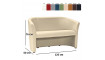 Sofa TM-2, EK-0 creame eco-leather | 100% Quality Sofa TM-2, EK-0 creame eco-leather | Sofas | ZIPhome.ee image 2