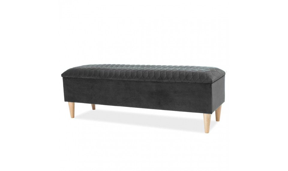 Bench AZURRO VELVET BLUVEL 14 grey | Rahit | ZIPhome.ee kuva 1