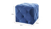 Pouffe AVIVA K VELVET BLUVEL 86 blue | Footstools | ZIPhome.ee image 2