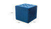 Pouffe LORI VELVET BLUVEL 86 blue | 100% Quality Pouffe LORI VELVET BLUVEL 86 blue | Footstools | ZIPhome.ee image 2