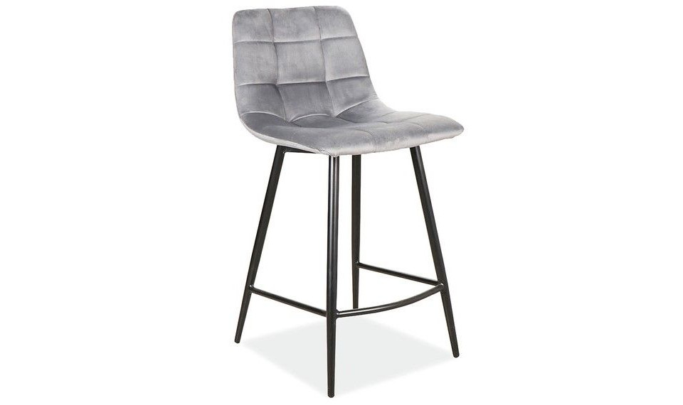 MILA H2 Bar stool VELVET 14 GREY | Chairs | ZIPhome.ee image 2