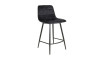 MILA H2 Bar stool VELVET 19 BLACK | 100% Quality MILA H2 Bar stool VELVET 19 BLACK | Chairs | ZIPhome.ee image 1
