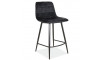 MILA H2 Bar stool VELVET 19 BLACK | 100% Quality MILA H2 Bar stool VELVET 19 BLACK | Chairs | ZIPhome.ee image 2
