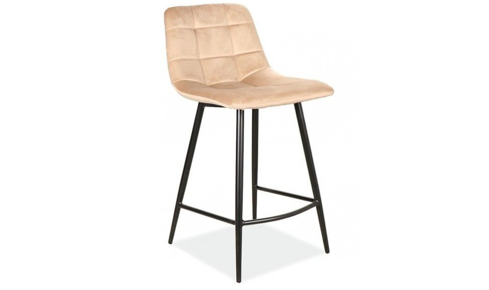 MILA H2 Bar stool VELVET 28 BEIGE | Chairs | ZIPhome.ee image 1