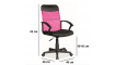 Q-702 Swivel chair pink/black |  Toimisto | ZIPhome.ee kuva 2